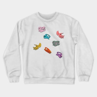 crazy patterned dinosaur fossils Crewneck Sweatshirt